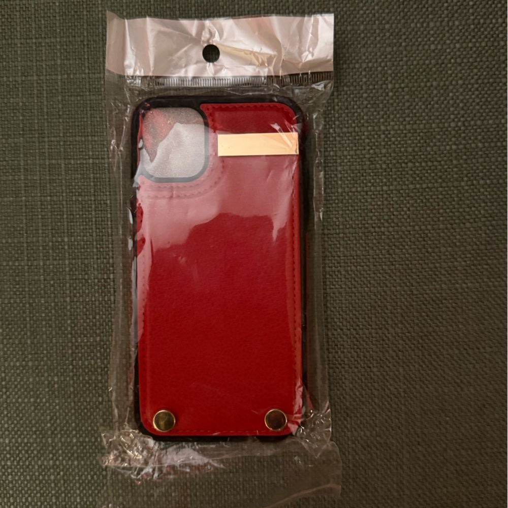 Red Leather iPhone11  Case